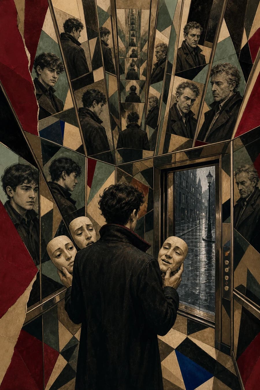 Borrowed Faces, an original psychological mystery comic cover