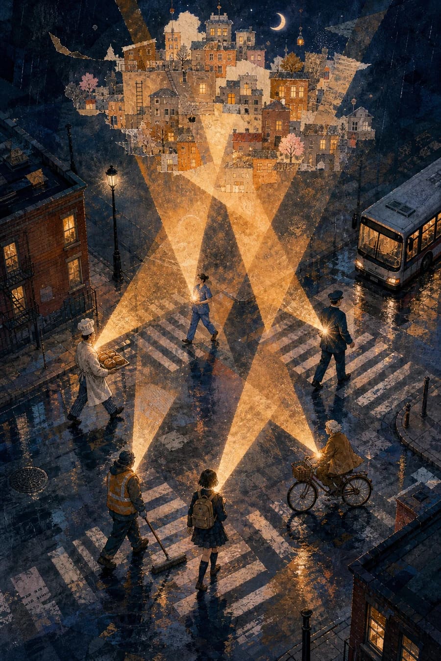 Everyone Is a Lighthouse, an original magical realism comic cover