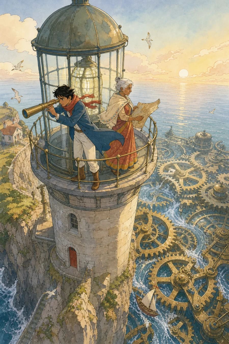 Tideclock, an original adventure comic cover