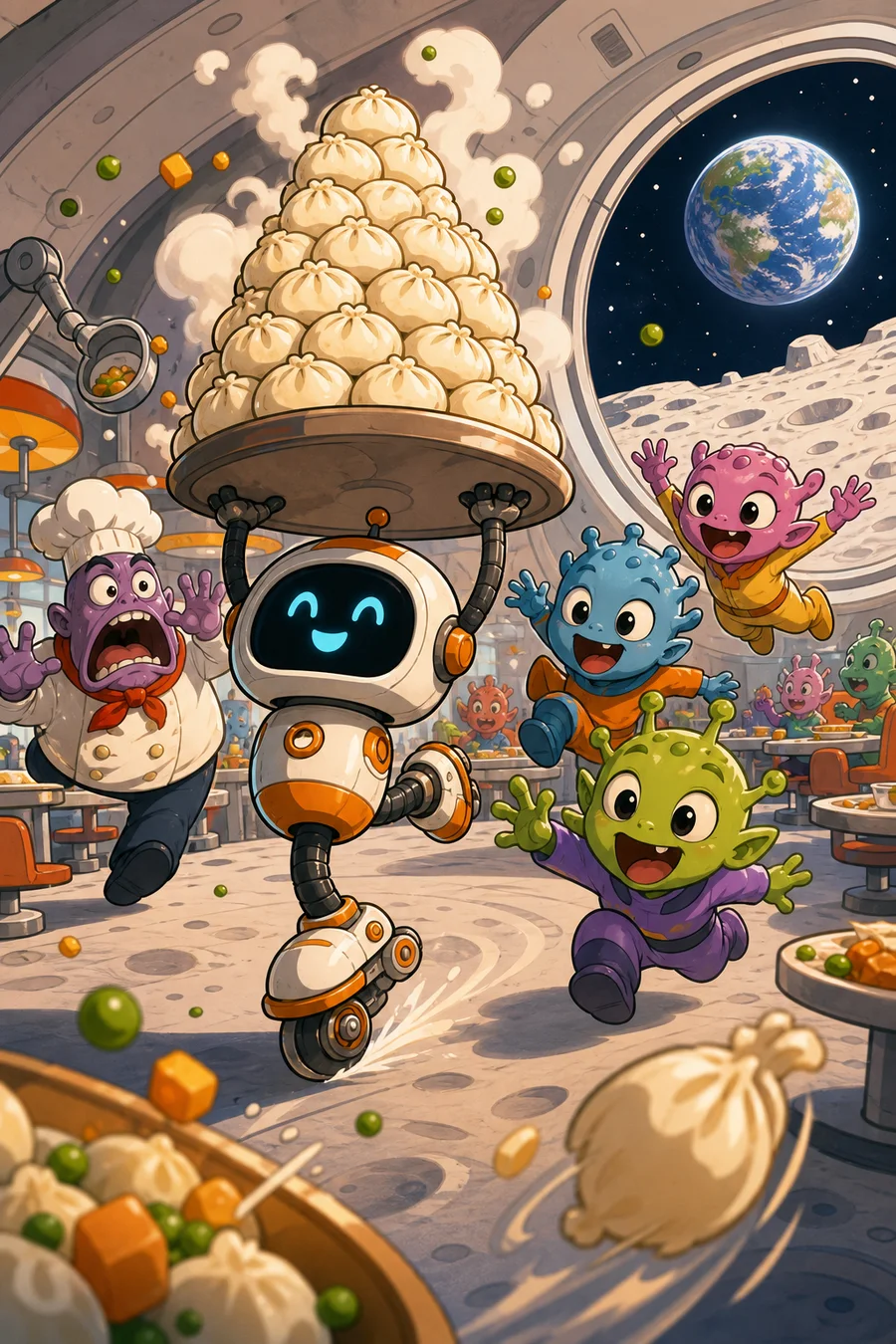 Moon Lunch, an original all-ages comic cover