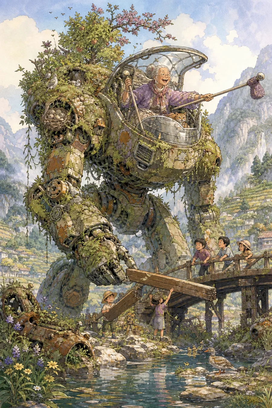 Mossheart, an original solarpunk comic cover