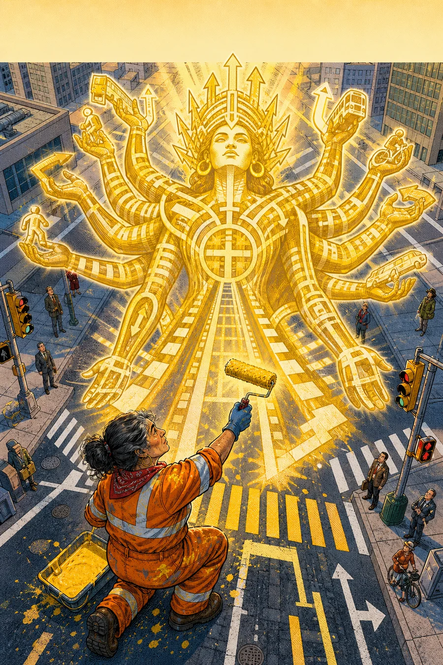 Municipal Gods, an original civic fantasy comic cover