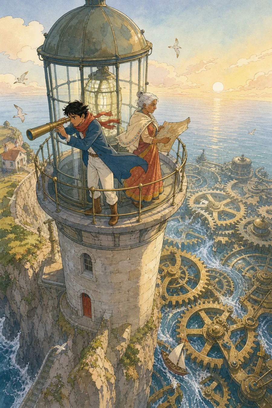 Tideclock, an original adventure comic cover